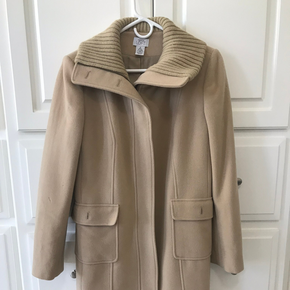 Gorgeous Ann Taylor Camel Dress Coat Sz 10
